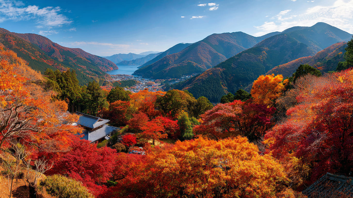 秋の箱根、紅葉の見頃です