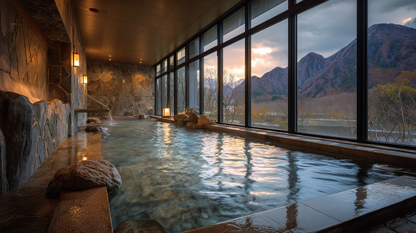 冬の信州の雪景色