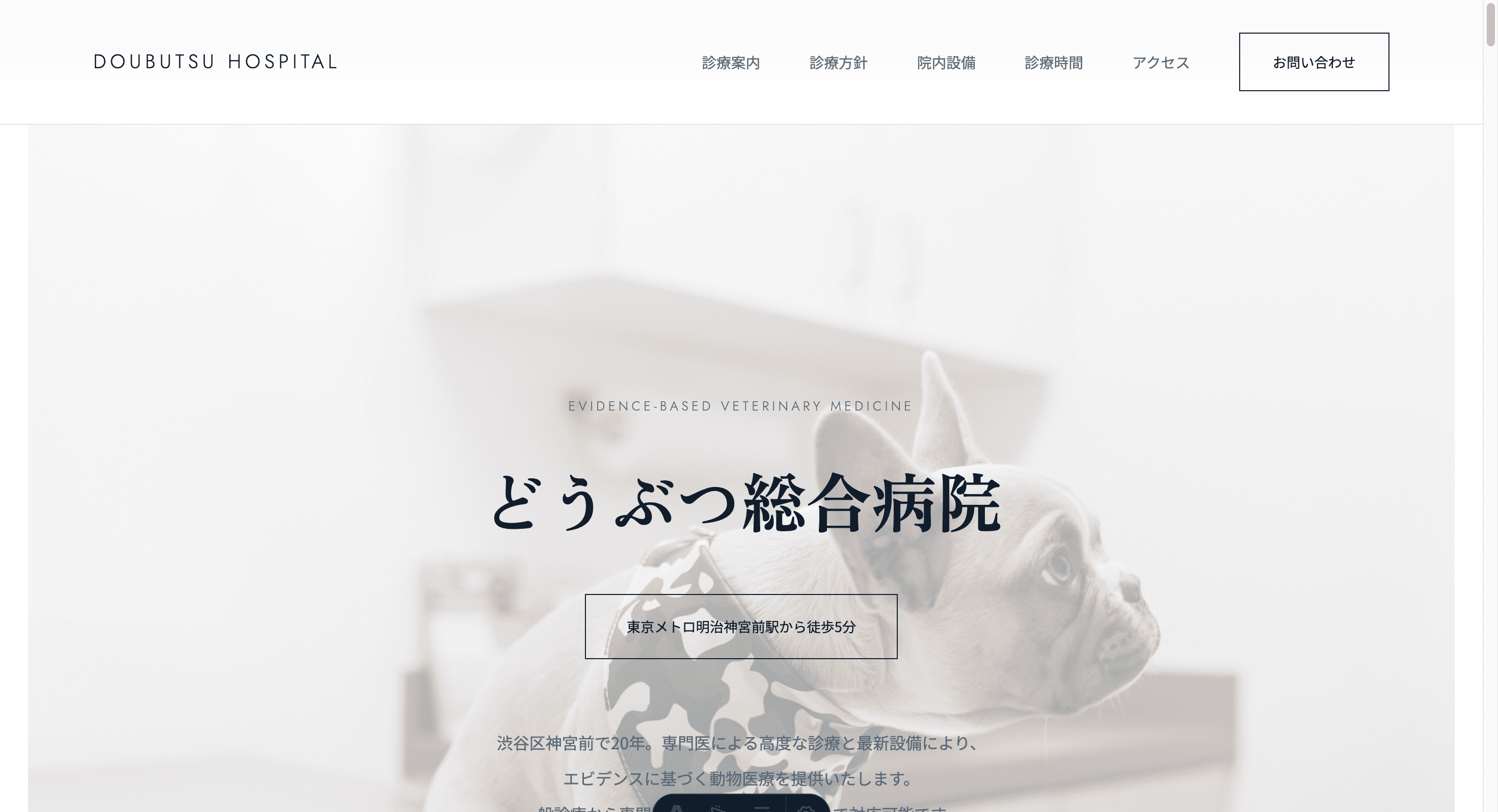 動物病院サイトサンプル